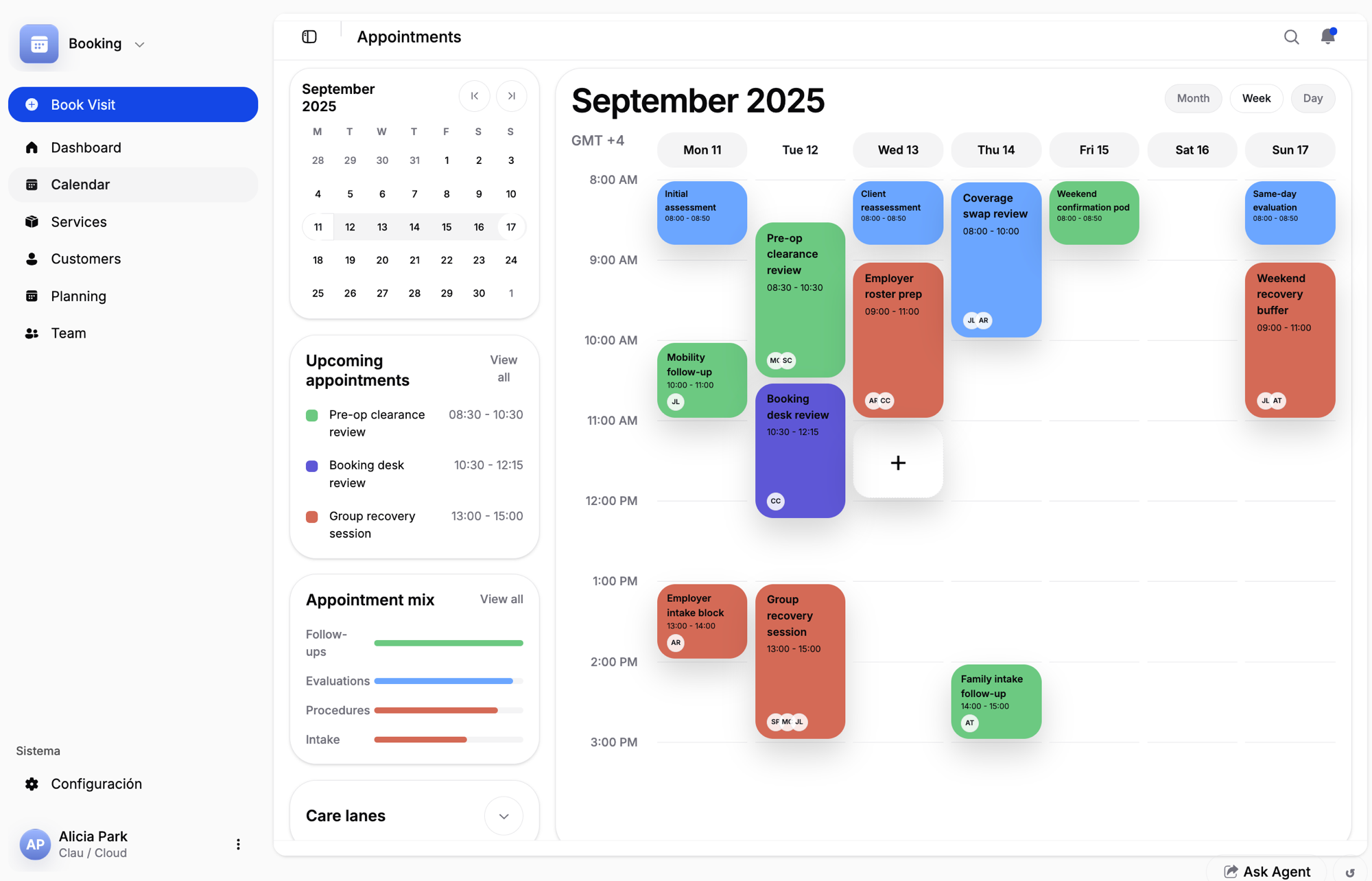 Scheduling & appointments