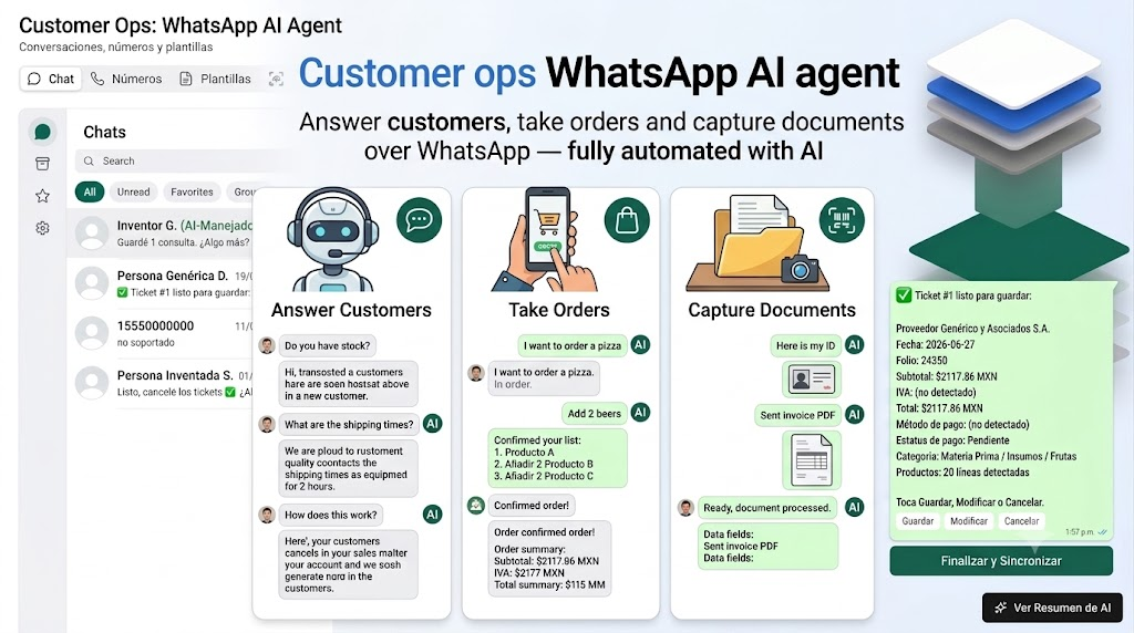 Serve and sell over WhatsApp